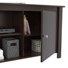 Inval TV Stand 63 in. W Espresso Fits TVs Up to 60 in. with Storage Doors MTV-12119
